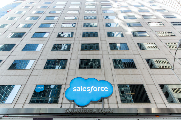 Salesforce Order Management Features represented by tall office building