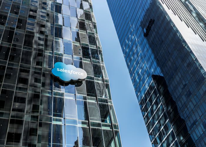 “SFDC strategy at Salesforce headquarters in Francisco.”