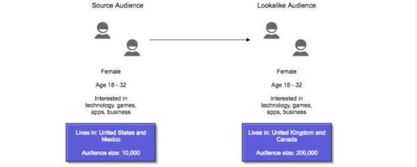 Lookalike audiences share characteristics with your existing customer base, leveraging your data to reach larger audiences.