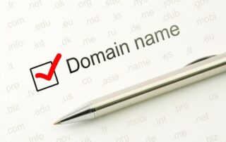 Image showing a checked domain name field required when you create a new org in Salesforce